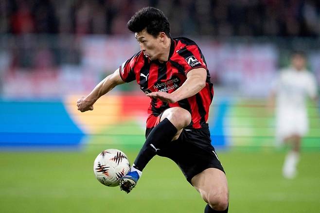 미트윌란 조규성. AFP연합뉴스