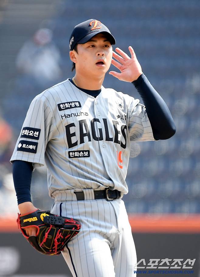 17일 대전 한화생명볼파크 열린 한화 이글스와 두산 베어스의 경기. 한화 왕옌청이 역투하고 있다. 대전=박재만 기자 pjm@sportschosun.com/2026.03.17/