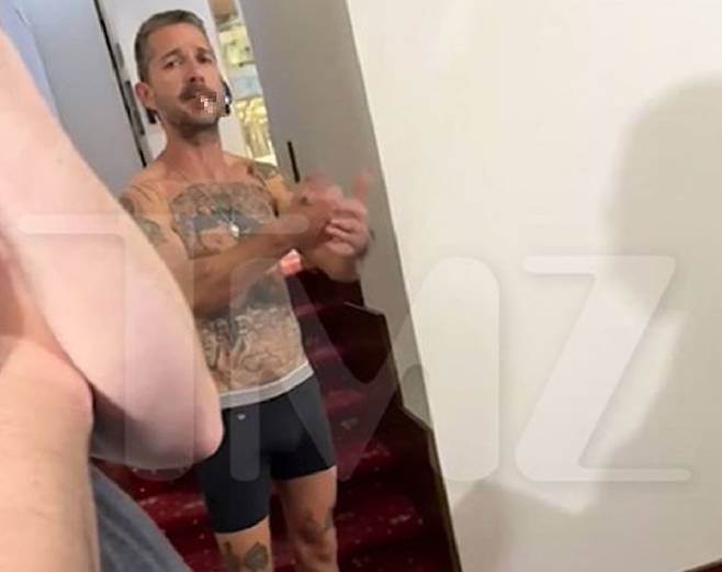 할리우드 배우 샤이아 라보프. /TMZ 엑스(X·옛 트위터)