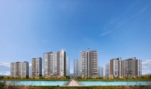 시흥거모지구 대방 엘리움 더 루체Ⅰ·Ⅱ 투시도