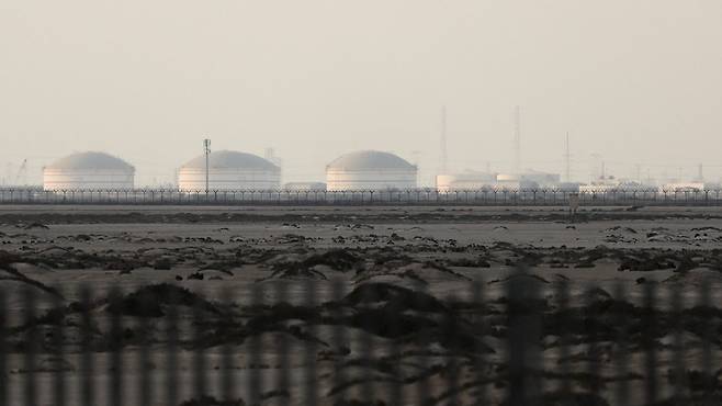 카타르 라스라판 산업도시 LNG 생산시설 [자료사진]