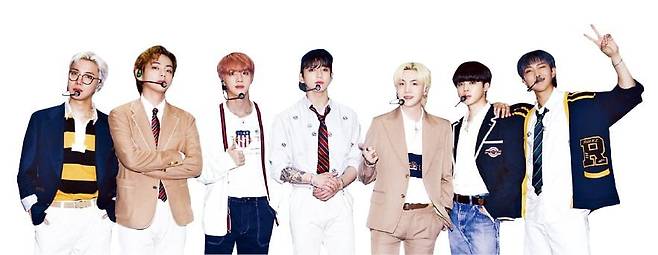 미국 방송사 NBC의 지미 팰런 쇼에 출연한 BTS.  /빅히트뮤직
