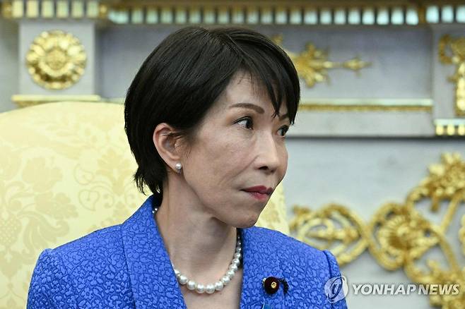 미일 정상회담 하는 다카이치 총리 [AFP 연합뉴스 자료사진. 재판매 및 DB 금지]