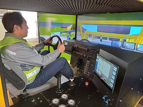 한화오션 거제사업장의 VR 교육[출처 : 연합뉴스 자료사진]