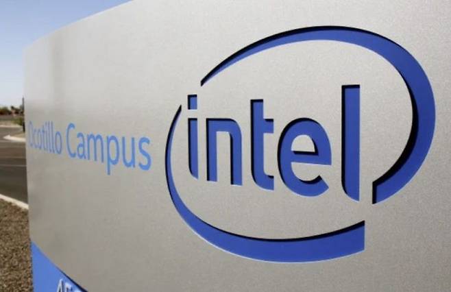 인텔 반도체 공장 표지판. 로이터 연합뉴스