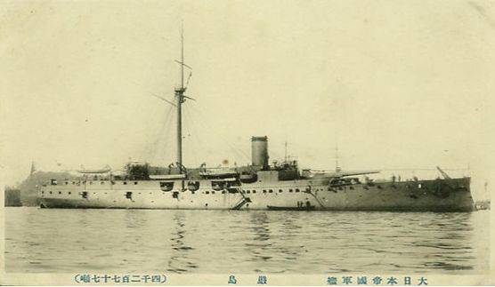 19세기말 청일전쟁에서 활약한 일본 해군의 마쓰시마형 순양함 이쓰쿠시마. [사진 위키피디아]