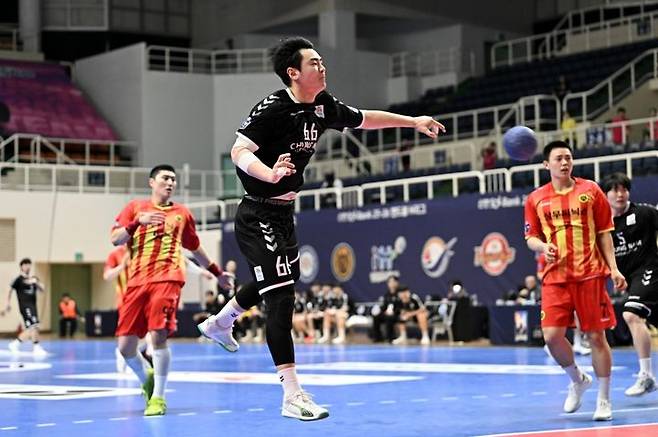 [서울=뉴시스] 핸드볼 충남도청의 원민준. (사진=한국핸드볼연맹 제공) 2026.03.21. photo@newsis.com *재판매 및 DB 금지