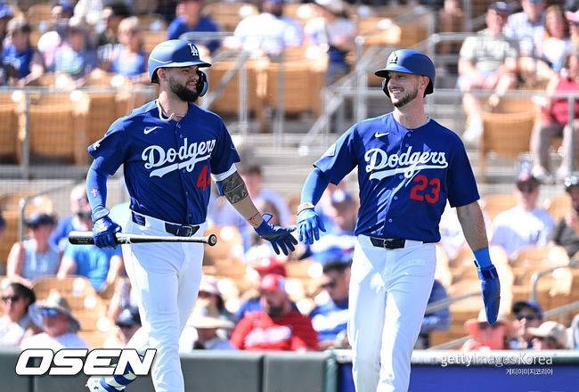 [사진] 다저스 선수들. ⓒGettyimages(무단전재 및 재배포 금지)