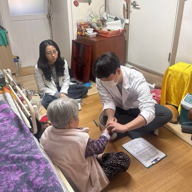 ▲ 장기요양 재택의료센터 시범사업 사진-홍성군 제공