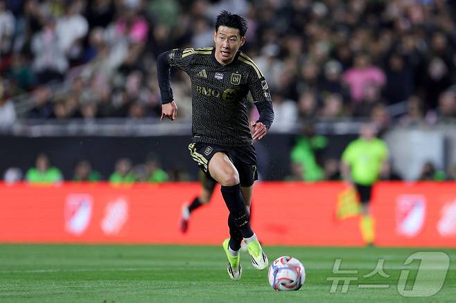 LA FC의 손흥민. ⓒ AFP=뉴스1