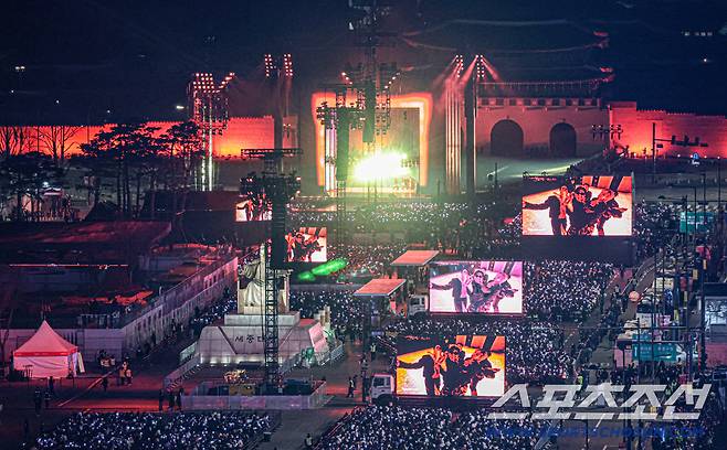21일 서울 종로구 광화문광장에서 BTS 컴백 라이브: 아리랑'(BTS THE COMEBACK LIVE | ARIRANG)이 열리고 있다. 2026.03.21 사진공동취재단
