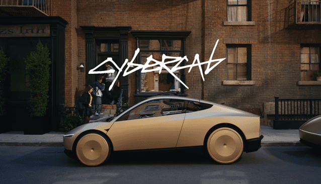 테슬라 로보택시 사이버캡 (사진=테슬라 유튜브 영상 캡처)