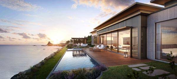 오는 10, 11월 중 오픈을 목표로 공사가 한창인 ‘반얀트리 부산 해운대’ 투시도.  루펜티스 제공