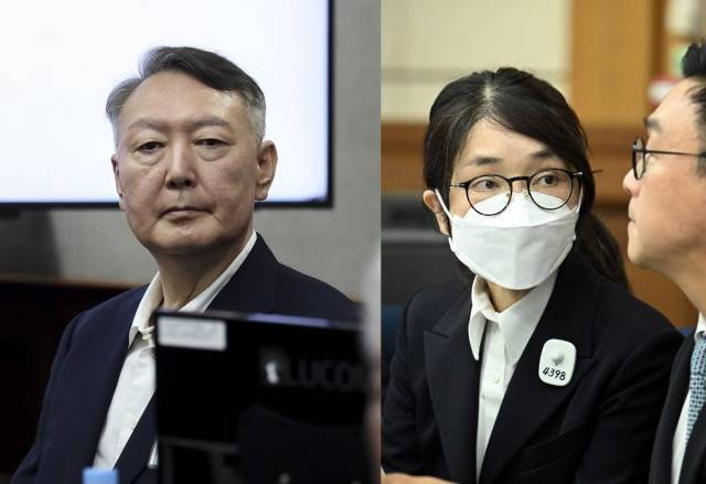 윤석열 전 대통령(왼쪽)과 부인 김건희 여사. 사진공동취재단