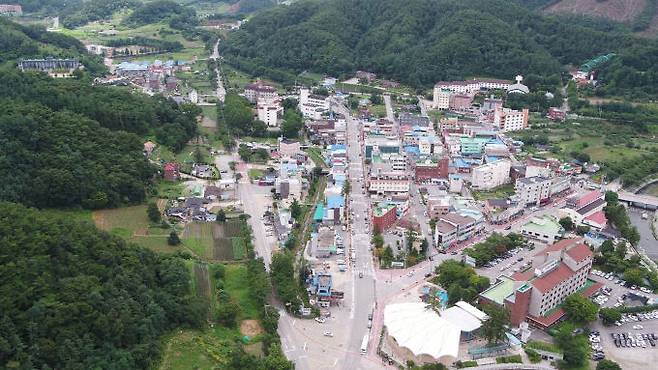 충주 수안보 전경.(사진=충주시 제공)