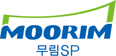 펄프 기반 친환경 소재 사업 확대를 밝힌 23일, 무림SP의 로고가 녹색과 파란색 곡선으로 디자인된 사무환경에서 확인되고 있다.