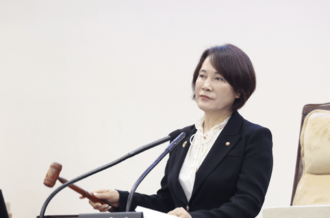 이정순 남동구의회 후반기 의장. 남동구의회.