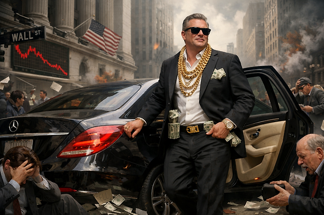 월가에 '잃어버린 10년' 경고음이 커지는 가운데 폭풍 속에서도 살아남는 '와플 하우스'식 방탄 투자가 주목받는다. 화려한 혁신 테마주 대신 잉여 현금 흐름이 탄탄하고 부채가 적은 저평가 방어주를 미리 담아두어 폭락장을 견뎌내는 전략이다. /챗GPT 제작 이미지