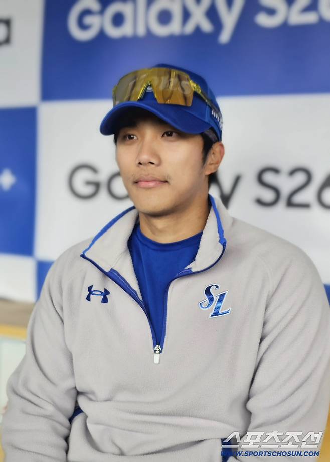 22일 LG전 앞서 인터뷰 하는 이재현. 대구=스포츠조선 정현석 기자 hschung@sportschosun.com