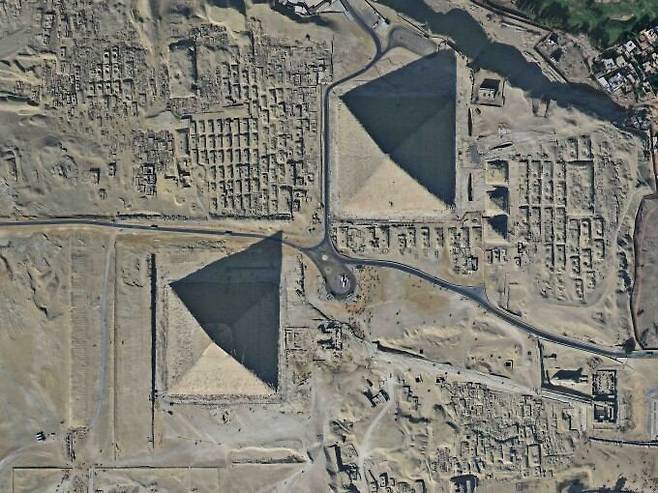 다목적 7호 위성으로 이집트 카이로 피라미드를 촬영한 사진. /우주항공청