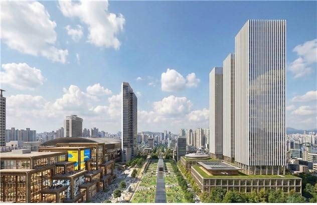 현대차 글로벌비즈니스콤플렉스(GBC) 일대 개발 예상도. /서울시 제공