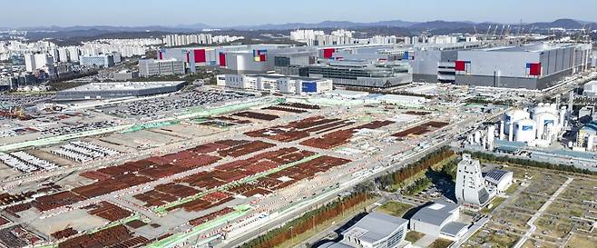 삼성전자 평택 캠퍼스 건설 현장. 사진=임형택 한국경제신문 기자