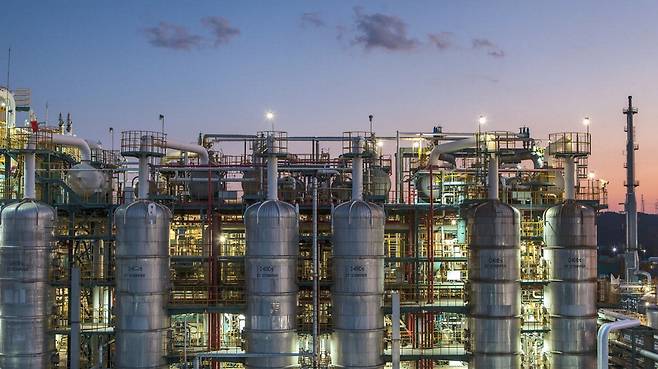 금호석유화학 울산고무공장 전경. 금호석유화학