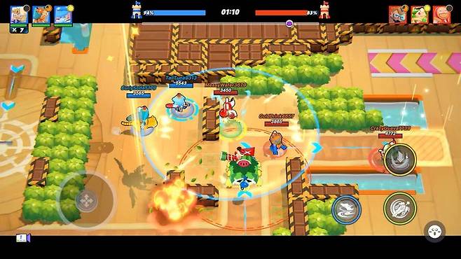 [서울=뉴시스] 캐슬브레이크 모드 플레이 화면. (사진=데브시스터즈 제공) *재판매 및 DB 금지