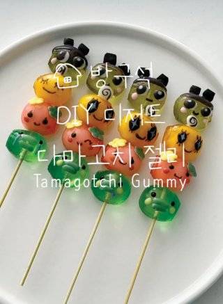 젤리에 초콜릿 펜으로 그림을 그려 만든 디저트. 인스타그램 ‘sabuzak.k’ 계정 캡처