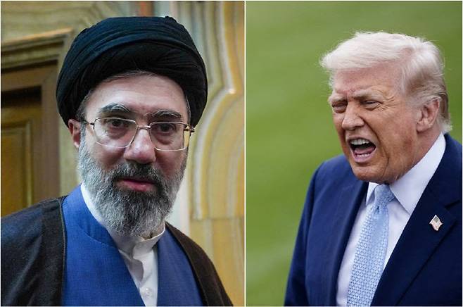 모즈타바 하메네이(왼쪽) 이란 최고지도자와 도널드 트럼프 미국 대통령 (사진=로이터)
