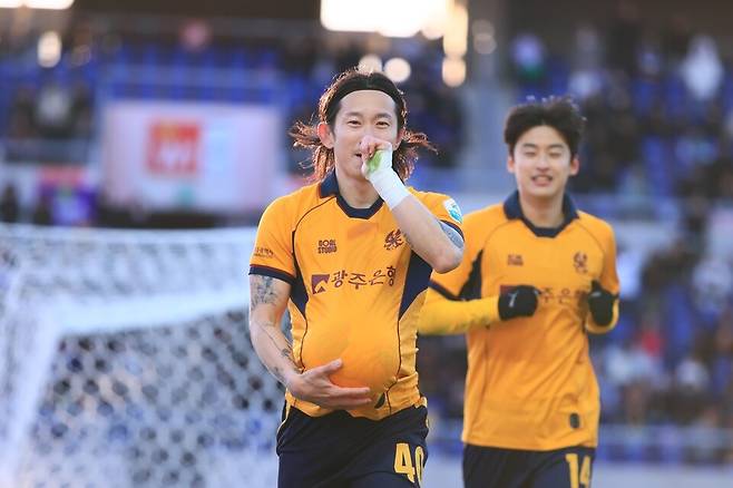 광주FC 신창무. /사진=광주FC