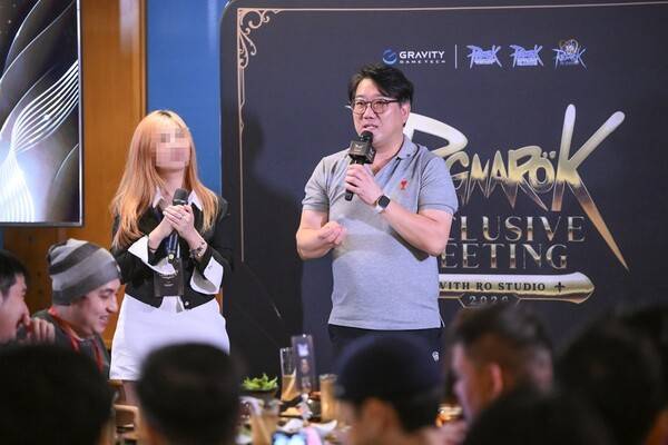 23일 그라비티의 태국 지사인 그라비티 게임 테크가 오프라인 유저 간담회 'Ragnarok Exclusive Meeting With RO studio 2026'을 성공적으로 마쳤다고 밝혔다.(그라비티 홍보unit_Ragnarok Exclusive Meeting에 앞서 환영 인사 중인 그라비티 게임 테크(GGT) 이재진). /사진=그라비티
