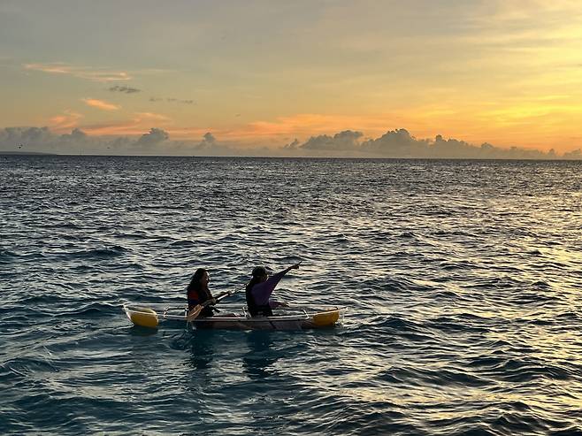 사이판 해질녘 카야킹