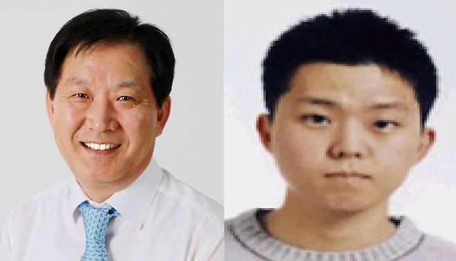김익래 전 다우키움그룹 회장과 장남 김동준 키움증권 대표 어린 시절 모습