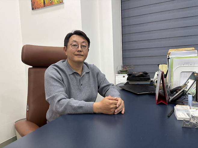 김령 대전서구골프협회장.(사진=심효준 기자)