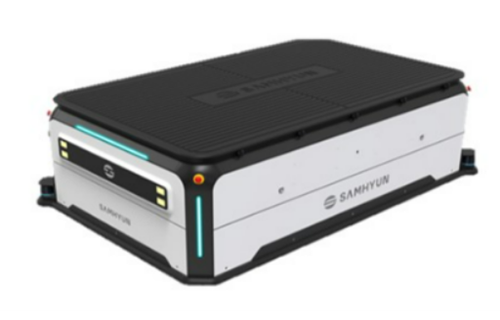 삼현이 ‘2025 로보월드 Award’에서 로봇시스템 부문 올해의 우수 제품상을 수상한 고하중 자율주행로봇./삼현/