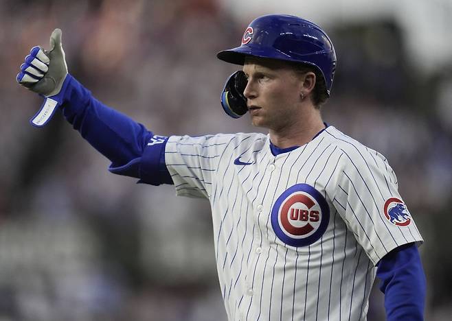 시카고 컵스 중견수 피트 크로우-암스트롱. AP연합뉴스