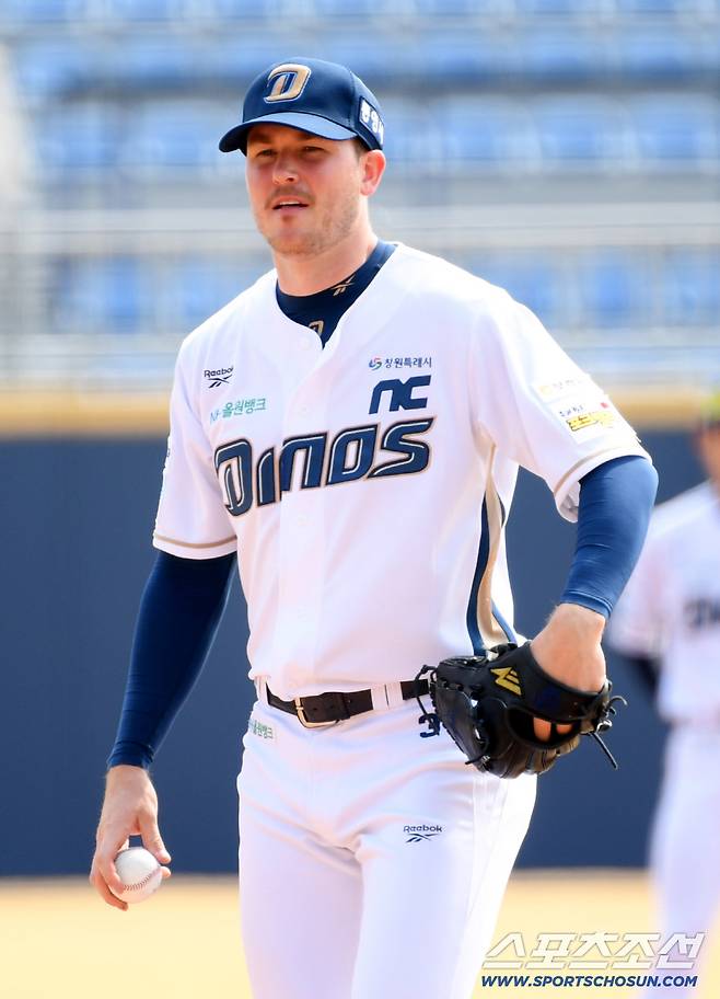 15일 마산야구장에서 열린 NC 다이노스와 키움 히어로즈의 시범경기. NC 라일리가 역투하고 있다. 창원=박재만 기자 pjm@sportschosun.com/2026.03.15/