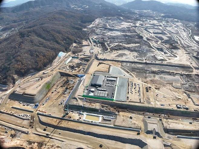 용인 반도체클러스터 공사 현장 전경. ⓒ용인시 제공