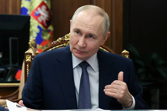 블라디미르 푸틴 러시아 대통령. AP/뉴시스