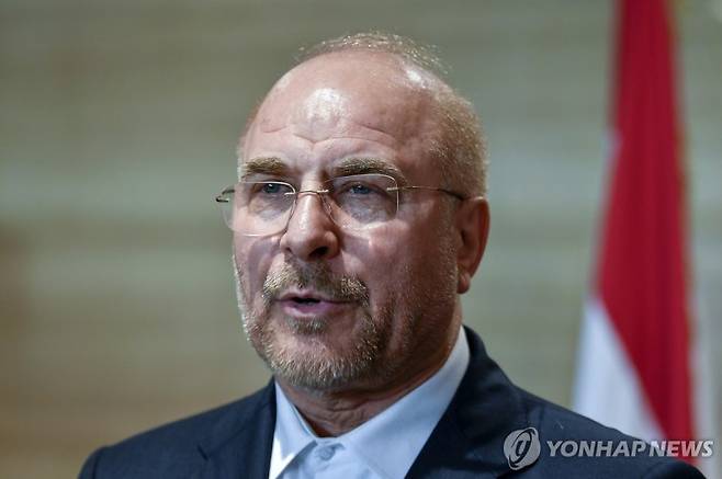 모하메드 바게르 갈리바프 이란 국회의장.연합뉴스