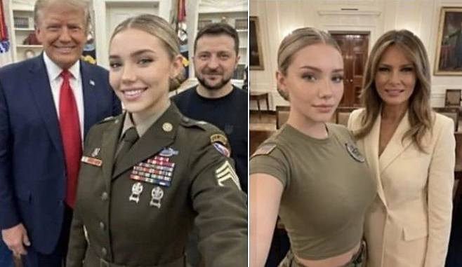 인공지능(AI)으로 생성된 여군 제시카 포스터. 사진 인스타그램 캡처