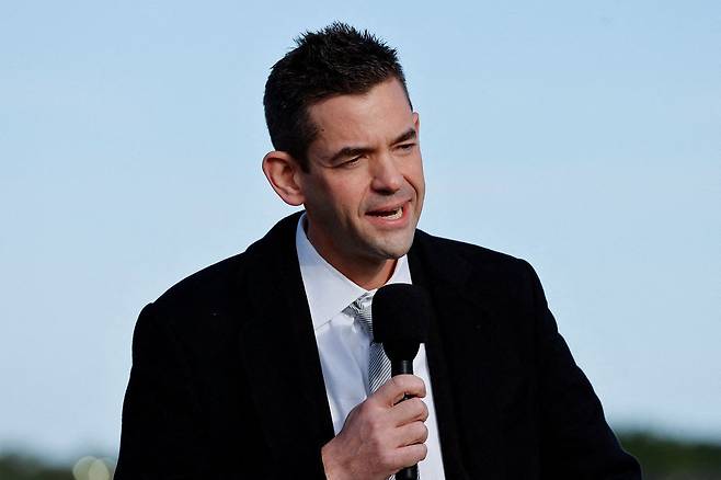 제라드 아이작먼 NASA 국장이 지난 1월 17일 미국 플로리다주 케이프 커내버럴에서 NASA의 차세대 달 로켓 출시를 발표하고 있다. 로이터=연합뉴스