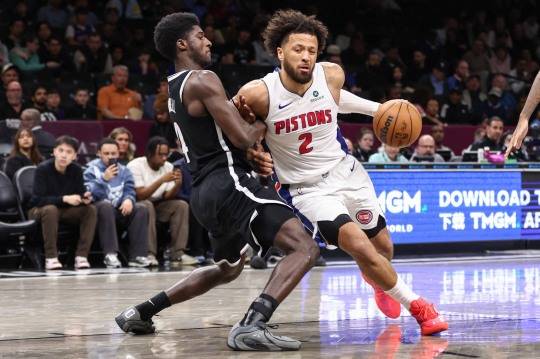 디트로이트의 케이드 커닝햄(오른쪽). 사진[Wendell Cruz-Imagn Images/로이터=연합뉴스]