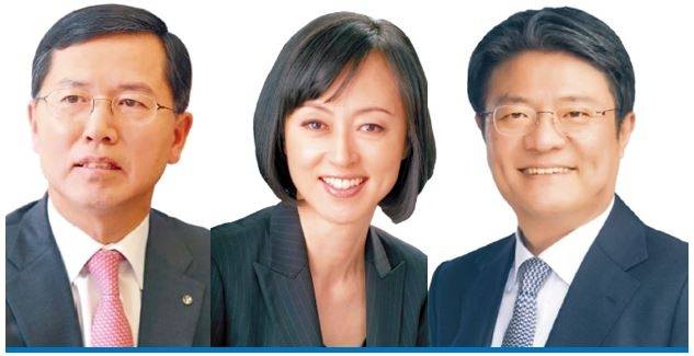 하나카드 사외이사로 선임된 임영진(왼쪽부터) 전 신한카드 대표이사, 현대카드 사외이사로 추천된 심수옥 성균관대 경영대학원 교수, 유용근 고려대 경영대학 교수. [신한카드·성균관대·고려대 제공]