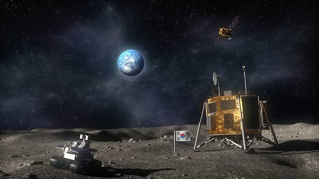 대한민국 달 탐사 상상도.[한국항공우주연구원 제공]