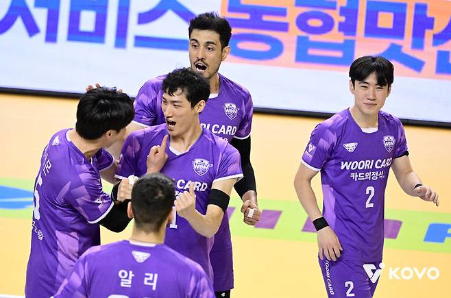 [서울=뉴시스] 남자 프로배구 우리카드. (사진=KOVO 제공). 2026.03.25. *재판매 및 DB 금지