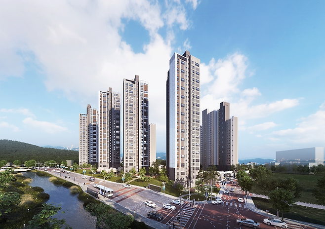 경기 남양주시 화도읍 ‘더리브’ 2단지 투시도. 사진 제공=SGC E&C