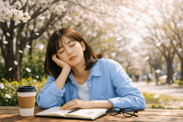 봄철이면 평소보다 쉽게 피로를 느끼거나 졸음을 호소하는 사람이 많아진다(이미지 제작=Copilot)