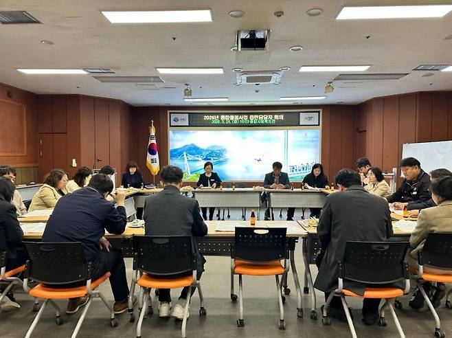 남해군, 통합돌봄 읍면담당자교육 진행 현장 사진